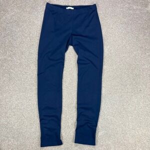 Vince Ponte Knit Back Seam Leggings Womens L Navy Blue Stretch High Rise Pull On